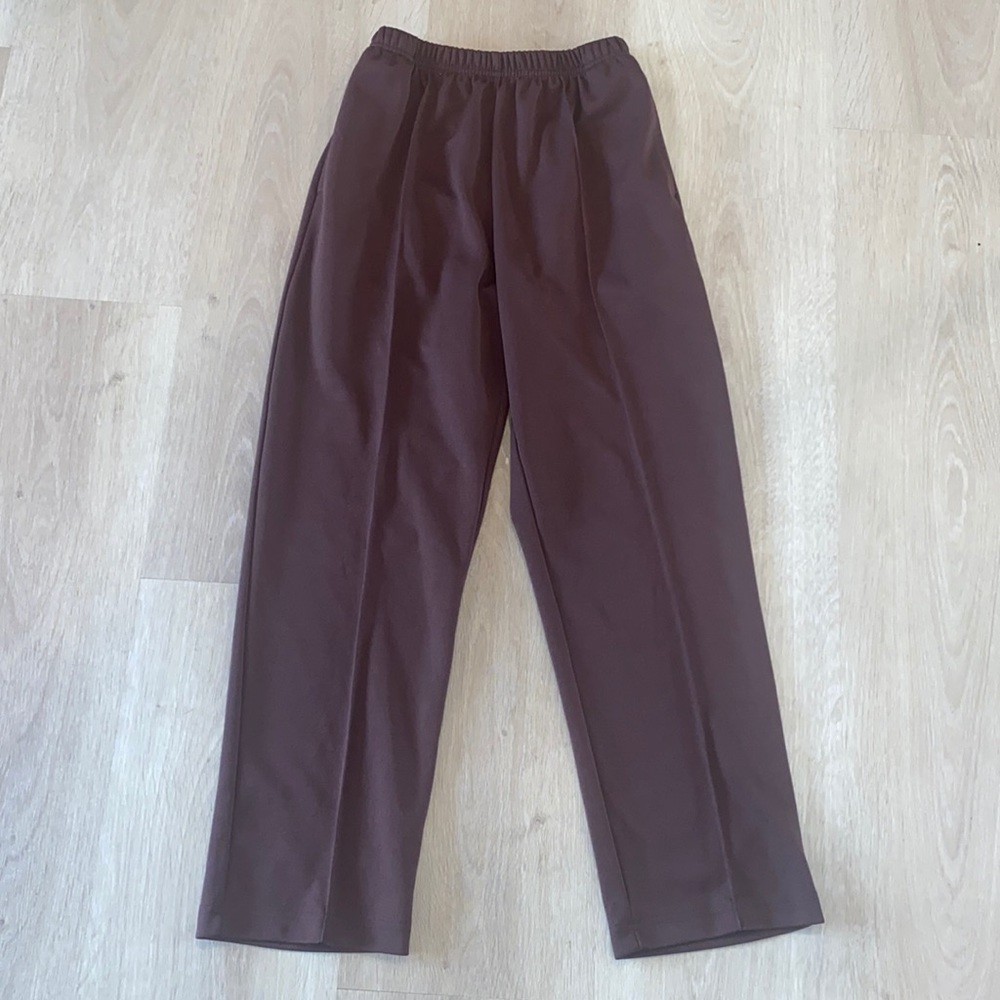 Brown stretch trousers